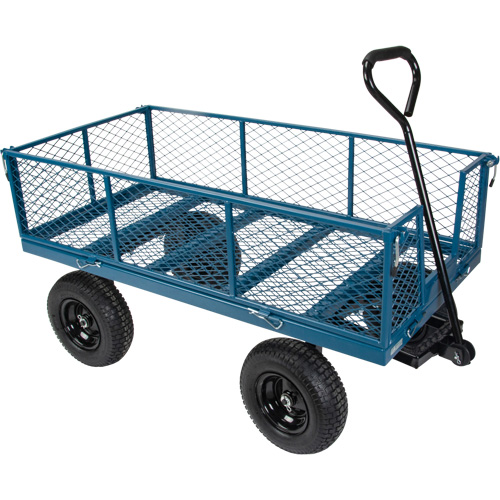 Wagon with Drop Sides, 24" W x 48" L, 800 lbs. Capacity Meunier Outillage Industriel