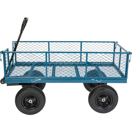 Wagon with Drop Sides, 24" W x 48" L, 800 lbs. Capacity Meunier Outillage Industriel