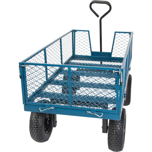 Wagon with Drop Sides, 24" W x 48" L, 800 lbs. Capacity Meunier Outillage Industriel