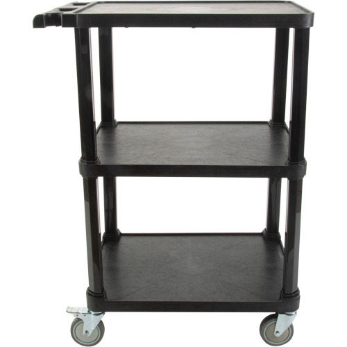 Chariot utilitaire avec tablette plate, 3 tiers, 18-1/8" x 37-3/8" x 27-3/4", Capacit&eacute; 330 lb Meunier Outillage Industriel