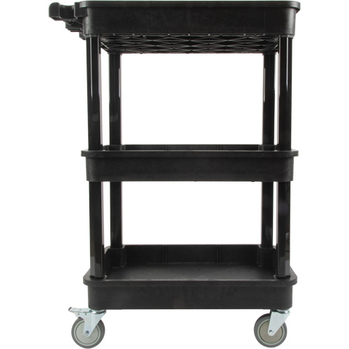 Chariot utilitaire avec tablette &agrave; bordure profonde, 3 tiers, 19" x 39-1/2" x 28-1/4", Capacit&eacute; 330 lb Meunier Outillage Industriel