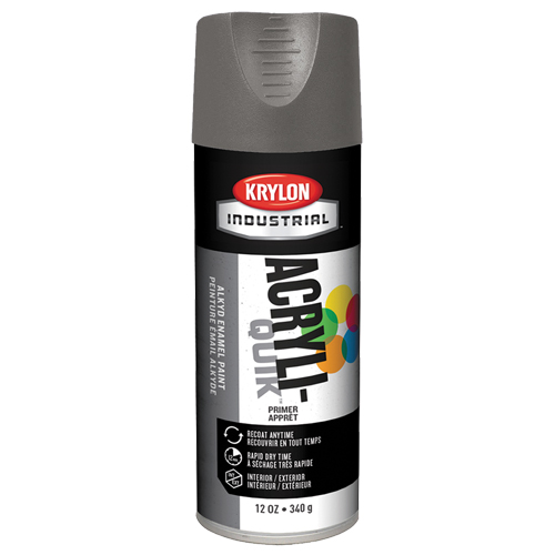 Industrial Acryli-Quik Lacquer, Grey, Very Flat, 12 oz., Aerosol Can Meunier Outillage Industriel