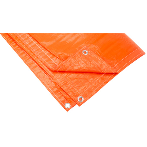 B&acirc;ches isol&eacute;es, Poly&eacute;thyl&egrave;ne, Orange, 20' x 12' x 8 mils Meunier Outillage Industriel