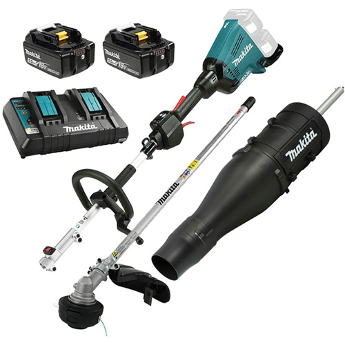 Ensemble de bloc d'alimentation sans balai &agrave; mandrin fendu LXT 5.0 Ah a/taille-haie EM405MP, &agrave; pile, 36 V Meunier Outillage Industriel