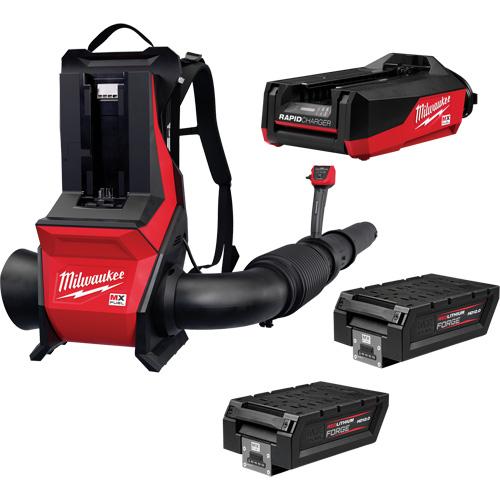 MX FUEL Backpack Blower Kit, 190 MPH Output, Battery Powered Meunier Outillage Industriel