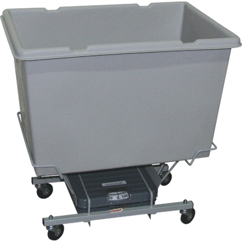 Scale Carts, Polyethylene, 33" L x 23" W x 33" H, 7 cu. ft. Volume, 250 lbs. Capacity Meunier Outillage Industriel