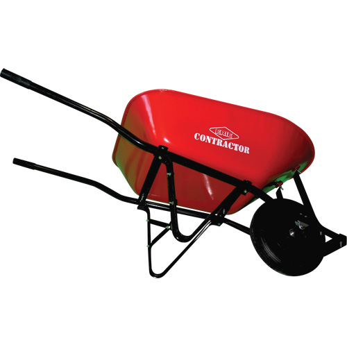 Contractor Wheelbarrow, 6 cu. ft., Steel Tray Meunier Outillage Industriel