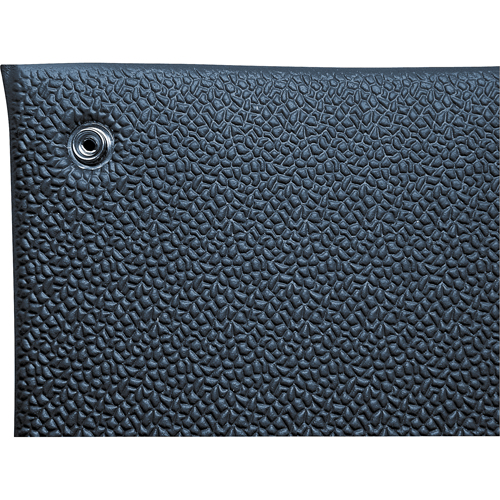 Tapis Comfort-King antistatique, 6' la x 60' lo x 3/8" &eacute;p, Rugueux, Bleu Meunier Outillage Industriel