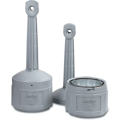 Cendriers Smoker's Cease-Fire, Sur pied, Plastique, Capacit&eacute; 4 gal. US, Hauteur 38-1/2" Meunier Outillage Industriel
