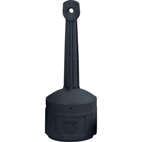 Smokers Cease-Fire&reg; Cigarette Butt Receptacle, Free-Standing, Plastic, 1 US gal. Capacity, 30" Height Meunier Outillage Industriel