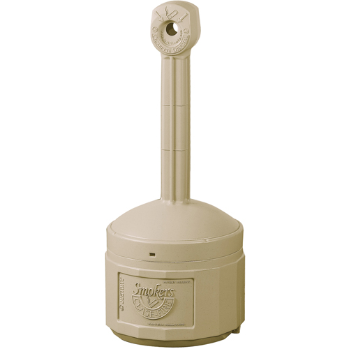 Cendriers Smoker's Cease-Fire, Sur pied, Plastique, Capacit&eacute; 1 gal. US, Hauteur 30" Meunier Outillage Industriel