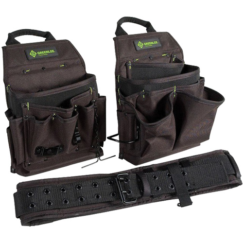 Tool Belt Combo, Polyester, Black Meunier Outillage Industriel