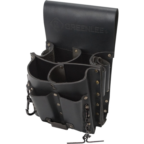 Poche pour ceinture porte-outils, Porte-outil multiple, Cuir, 8 Poches Meunier Outillage Industriel