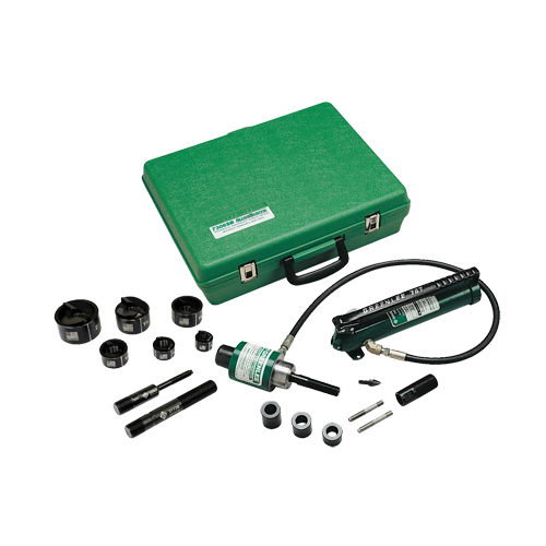 Hydraulic Knockout Kit with Hand Pump and Slug-Buster&reg; Punches Meunier Outillage Industriel