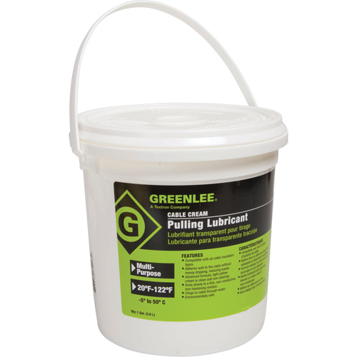 Lubrifiant en cr&egrave;me pour tirage de c&acirc;ble, Seau Meunier Outillage Industriel