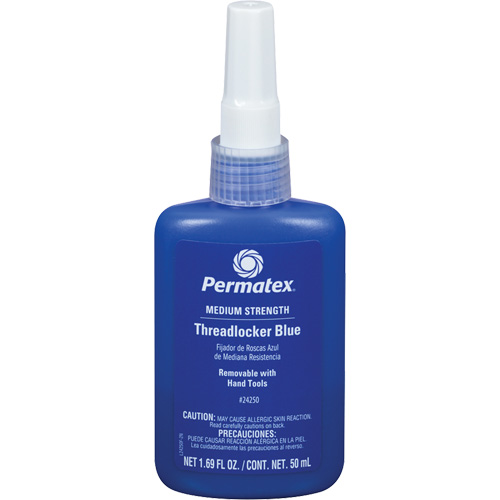Removable Strength Threadlocker, Blue, Medium, 50 ml, Bottle Meunier Outillage Industriel