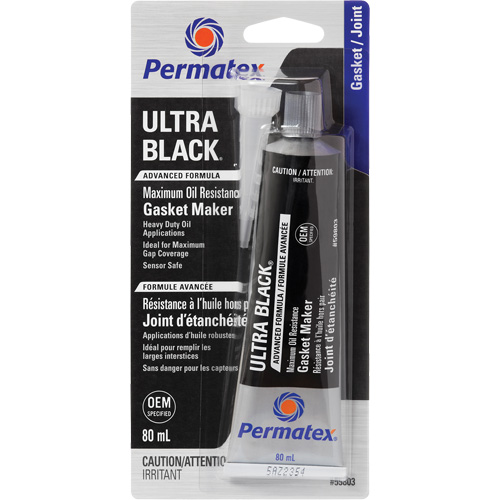 Ultra Black&reg; Gasket Maker, Tube, Black Meunier Outillage Industriel