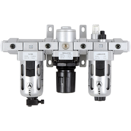 AFRLMI38 3-Piece Intermediate Air Filter, Regulator & Lubricator, 3/8" NPT Meunier Outillage Industriel