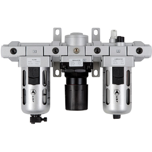 AFRLMS12 3-Piece Standard Air Filter, Regulator & Lubricator, 1/2" NPT Meunier Outillage Industriel
