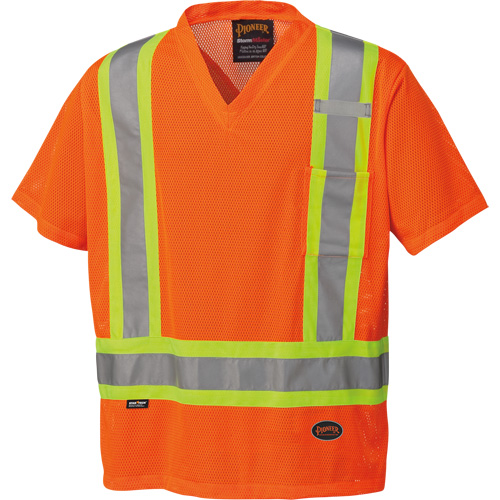 5994 High-Visibility Safety T-Shirt, Polyester, 2X-Large, High Visibility Orange Meunier Outillage Industriel