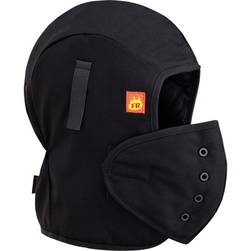 566A Flame Resistant Quilted Hardhat Liner, Black, Cotton Meunier Outillage Industriel