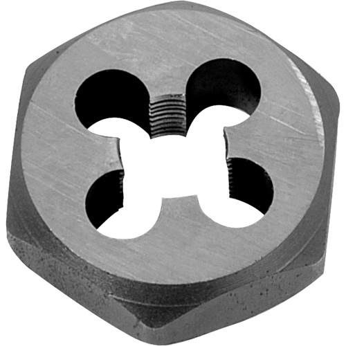Fili&egrave;re de refiletage hexagonale pour boulon, dia. 2-3/16", Filet de 1-1/4"-12, Acier au chrome Meunier Outillage Industriel