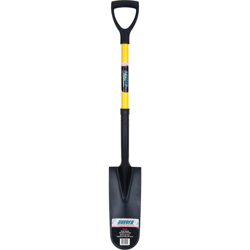 Pelles b&ecirc;ches, Acier durci, Lame 16" x 6", 28-1/2" lo, Manche Prise en D Meunier Outillage Industriel