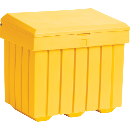 Economy Salt Sand Storage Container, 32" x 23" x 27-1/2", 10 cu. Ft., Yellow Meunier Outillage Industriel