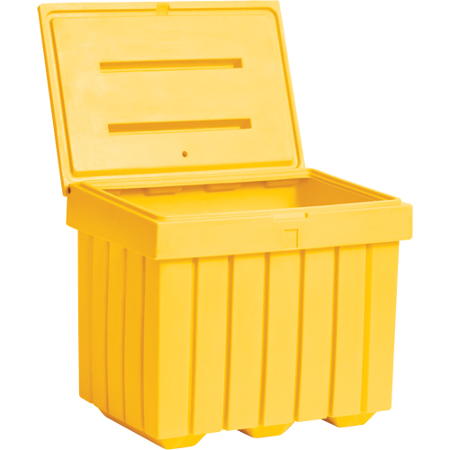 Economy Salt Sand Storage Container, 32" x 23" x 27-1/2", 10 cu. Ft., Yellow Meunier Outillage Industriel