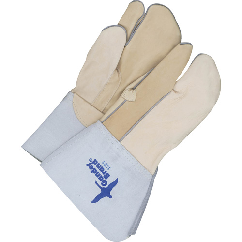 Gants &agrave; trois doigts en cuir, Cuir fleur de vache, Taille 11 Meunier Outillage Industriel