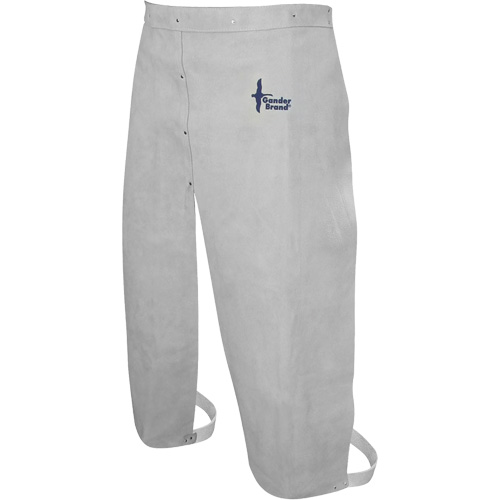 Tablier de soudage en cuir, Taille &agrave; jambes fendues, 32" lo, Gris perle Meunier Outillage Industriel