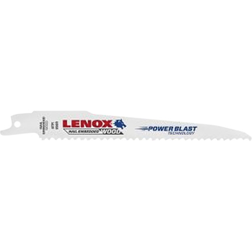 Lame de scie alternative pour le bois, Bim&eacute;tal, 6 Dents par pouce, 6" lo x 3/4" la Meunier Outillage Industriel