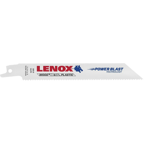 Lames de scie alternative dusage g&eacute;n&eacute;ral, Bim&eacute;tal, 10 Dents par pouce, 8" lo x 3/4" la Meunier Outillage Industriel