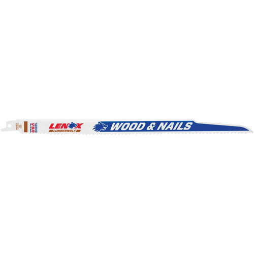 Lame de scie alternative, Bim&eacute;tal, 6 Dents par pouce, 12" lo x 3/4" la Meunier Outillage Industriel