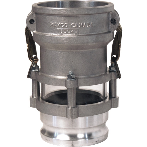 Cam & Groove In-Line Sight Glass Coupler x Adapter Meunier Outillage Industriel