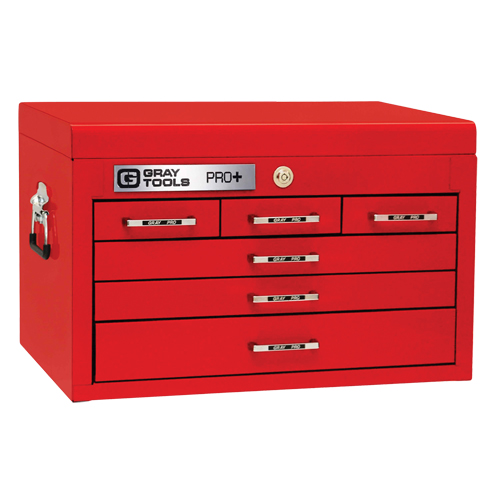 Coffre sup&eacute;rieur de s&eacute;rie PRO+, 26" la, 6 tiroirs, Rouge Meunier Outillage Industriel
