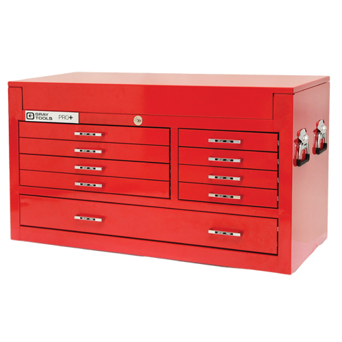 Coffre sup&eacute;rieur de s&eacute;rie PRO+, 42" la, 9 tiroirs, Rouge Meunier Outillage Industriel