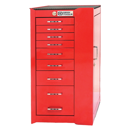 Armoire mobile de s&eacute;rie PRO+, 8 tiroirs, 19" la x 19" p x 36-1/2" h, Rouge Meunier Outillage Industriel