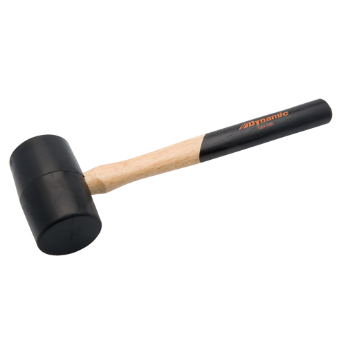 Maillet en caoutchouc, 1 lb, Prise en Bois, 11-3/4" lo Meunier Outillage Industriel