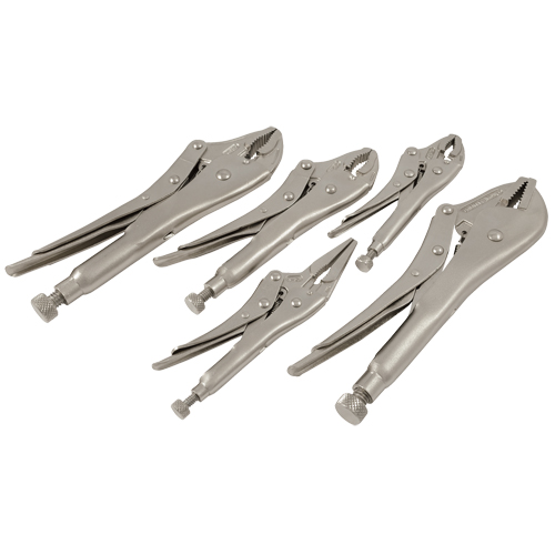 Jeu de pinces verrouillables, 5 Morceaux Meunier Outillage Industriel