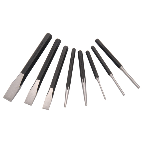 Jeu de poinçons et de ciseaux, 8 morceaux Meunier Outillage Industriel