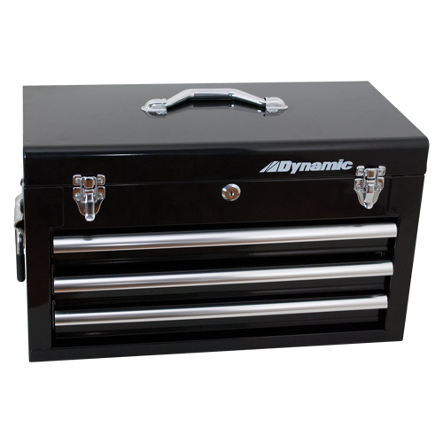 Coffre avec tiroirs pour outils manuels, 10" P x 20" la x 12" h, Noir Meunier Outillage Industriel