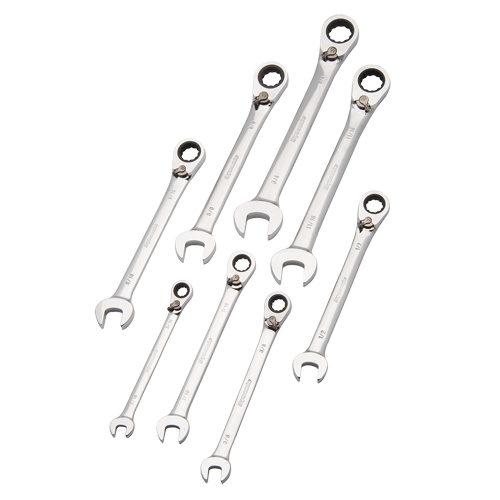 Reversible Wrench Set, Combination, 8 Pieces, Imperial Meunier Outillage Industriel