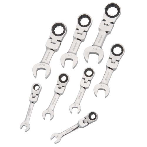 Stubby Wrench Set, Combination, 8 Pieces, Imperial Meunier Outillage Industriel