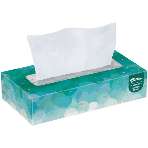 Kleenex&reg; Facial Tissue, 2 Ply, 7.8" L x 8.3" W, 100 Sheets/Box Meunier Outillage Industriel