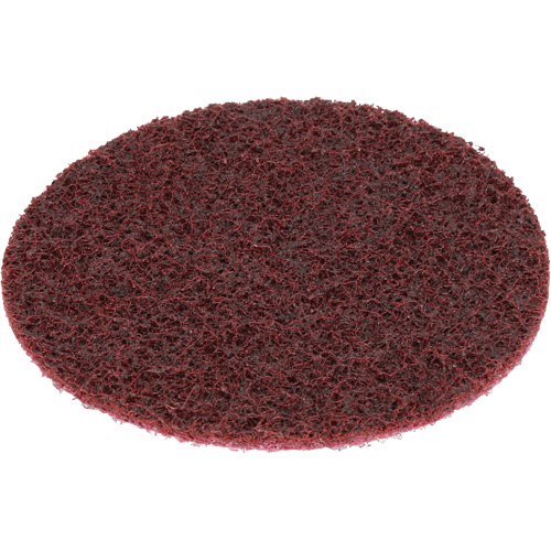 Disque de conditionnement de surface SC- DH Scotch-Brite, 4" dia., Grain Moyen, Oxyde d'aluminium Meunier Outillage Industriel
