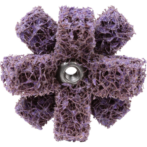 Scotch-Brite Cross Buff, BF-XB, 1-1/2" Dia., Medium Grit, Aluminum Oxide Meunier Outillage Industriel