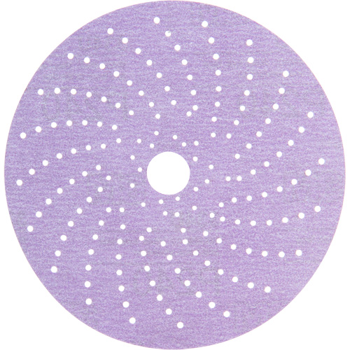 Disque de ponçage net mauve Hookit, dia 6", Grain P240, Oxyde d'aluminium, Poids C Meunier Outillage Industriel