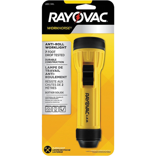 Workhorse Hanging Ring Flashlight, LED, 20 Lumens, D Batteries Meunier Outillage Industriel