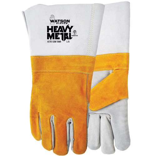 Cow Town Flame-Resistant Gloves, Split Cowhide, Size Large Meunier Outillage Industriel